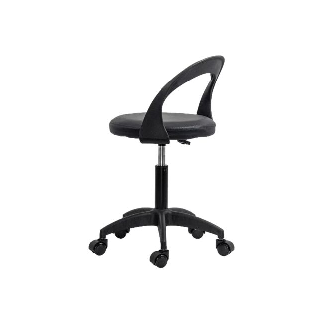Scaun laborator off1020, rotativ, baza polipropilena, piele ecologica, inaltime ajustabila, 100 kg drm10361