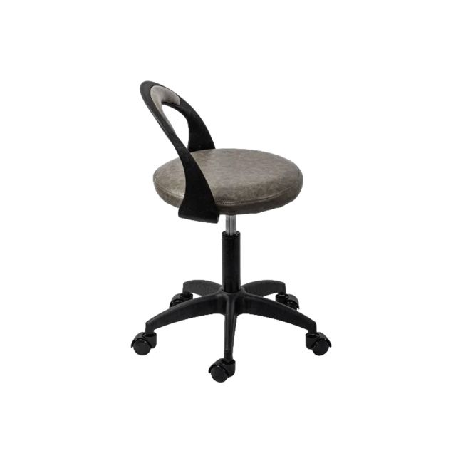 Scaun laborator off1020, rotativ, baza polipropilena, piele ecologica, inaltime ajustabila, 100 kg drm10361
