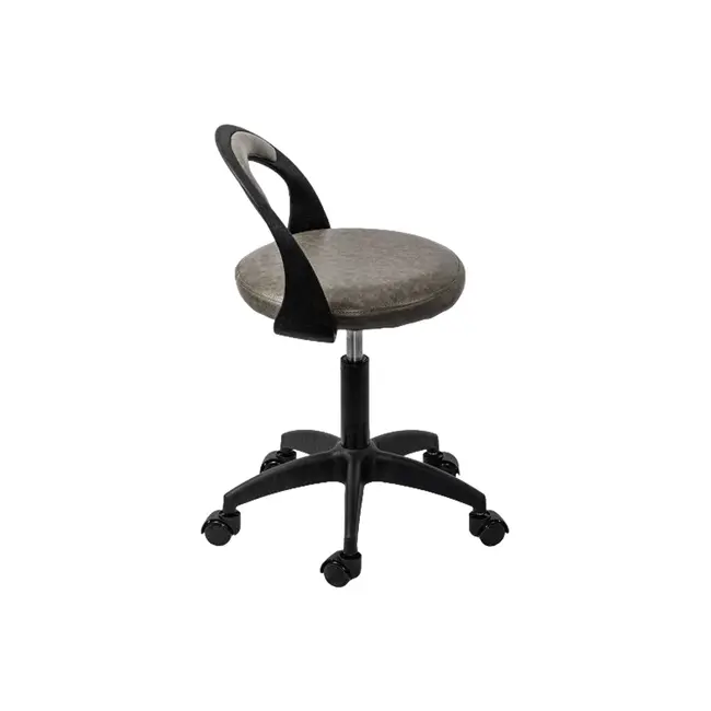 Scaun laborator off1020, rotativ, baza polipropilena, piele ecologica, inaltime ajustabila, 100 kg drm10361