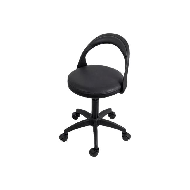 Scaun laborator off1020, rotativ, baza polipropilena, piele ecologica, inaltime ajustabila, 100 kg drm10361