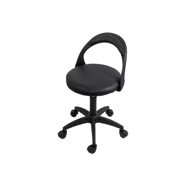Scaun laborator off1020, rotativ, baza polipropilena, piele ecologica, inaltime ajustabila, 100 kg drm10361