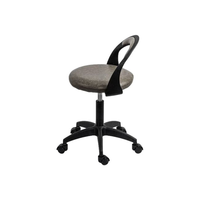 Scaun laborator off1020, rotativ, baza polipropilena, piele ecologica, inaltime ajustabila, 100 kg drm10361