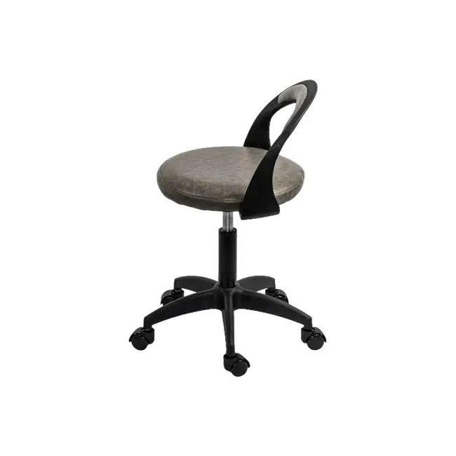 Scaun laborator off1020, rotativ, baza polipropilena, piele ecologica, inaltime ajustabila, 100 kg drm10361