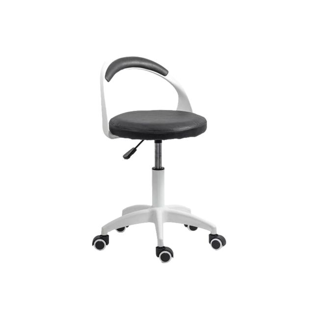 Scaun laborator off1021, rotativ, baza polipropilena, piele ecologica, inaltime ajustabila, 100 kg drm10362