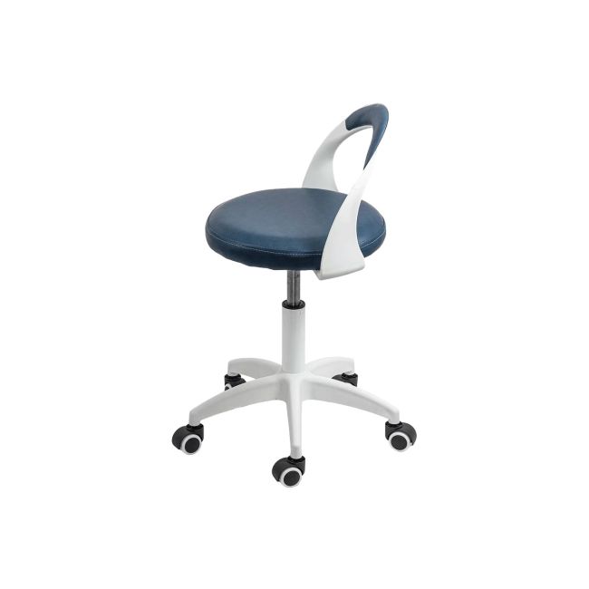 Scaun laborator off1021, rotativ, baza polipropilena, piele ecologica, inaltime ajustabila, 100 kg drm10362