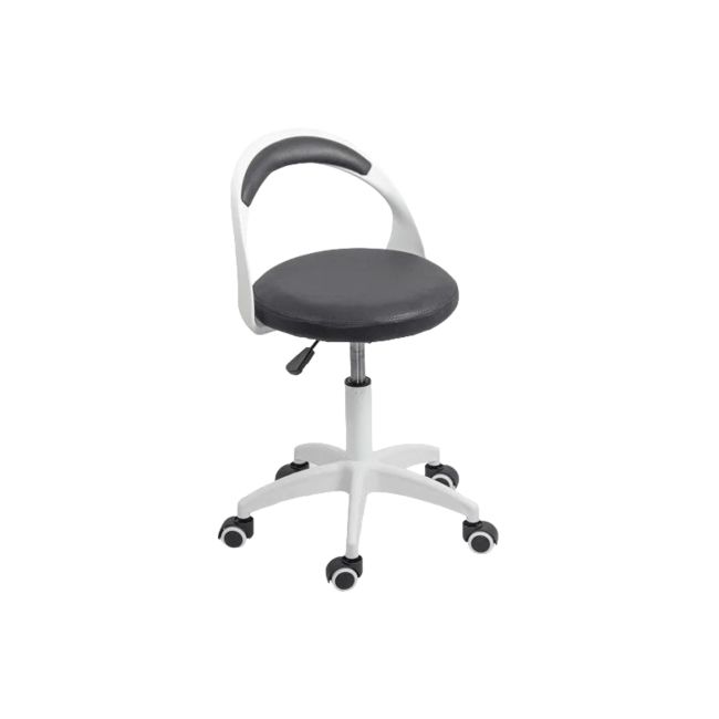 Scaun laborator off1021, rotativ, baza polipropilena, piele ecologica, inaltime ajustabila, 100 kg drm10362