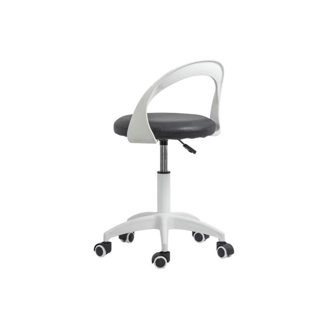 Scaun laborator off1021, rotativ, baza polipropilena, piele ecologica, inaltime ajustabila, 100 kg drm10362