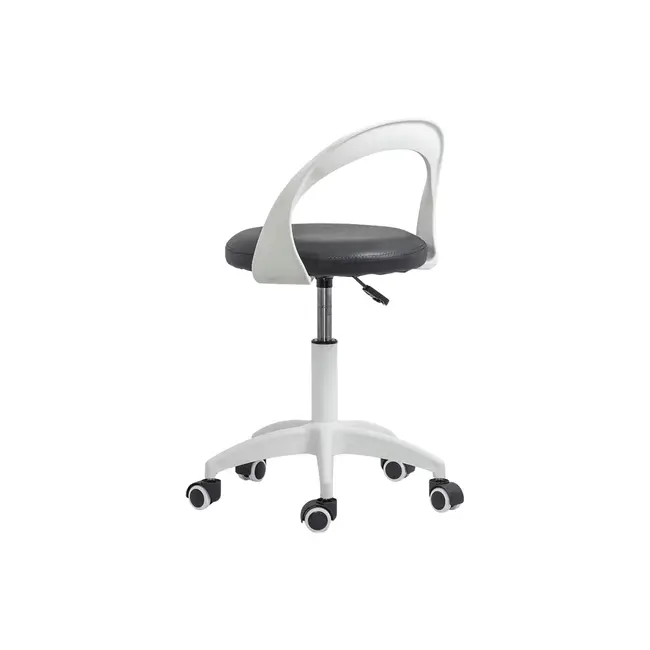 Scaun laborator off1021, rotativ, baza polipropilena, piele ecologica, inaltime ajustabila, 100 kg drm10362