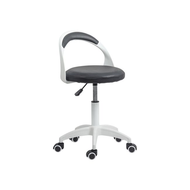 Scaun laborator off1021, rotativ, baza polipropilena, piele ecologica, inaltime ajustabila, 100 kg drm10362