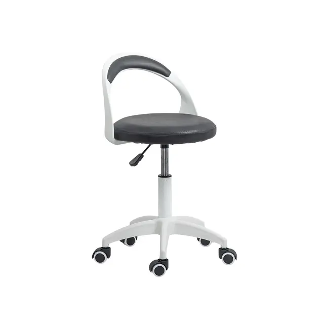 Scaun laborator off1021, rotativ, baza polipropilena, piele ecologica, inaltime ajustabila, 100 kg drm10362