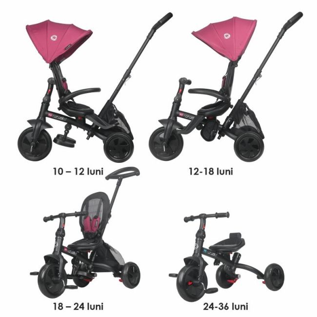 Tricicleta multifunctionala coccolle alegra magenta smb323011250