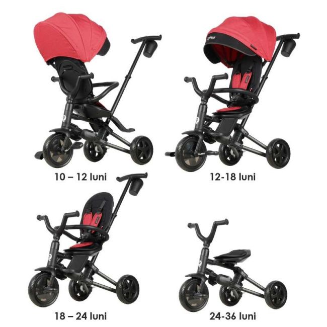 Tricicleta ultrapliabila qplay nova niello rosu smb322013120