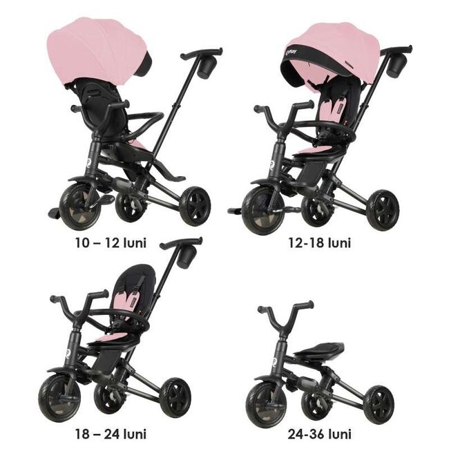 Tricicleta ultrapliabila qplay nova niello roz smb322013110