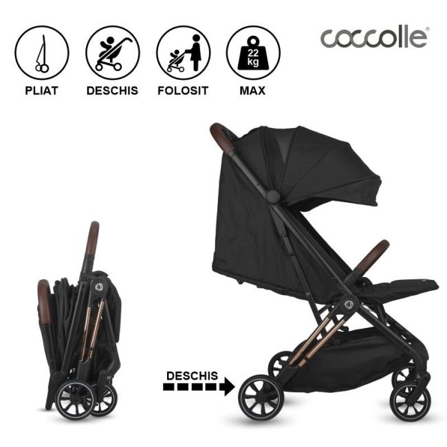 Carucior sport cu pliere automata coccolle beyla gold le smb323031660