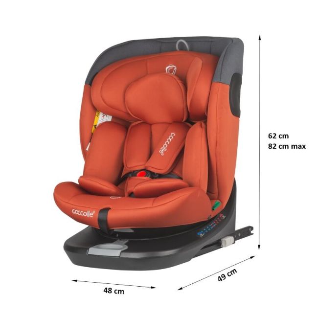 Scaun auto isize 40-150 cm coccolle  atira cinnamon brown smb324085745