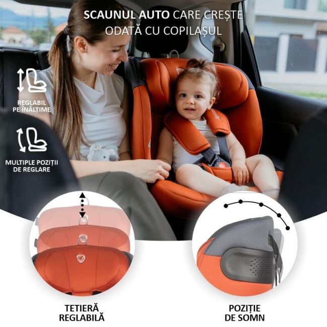 Scaun auto isize 40-150 cm coccolle  atira cinnamon brown smb324085745