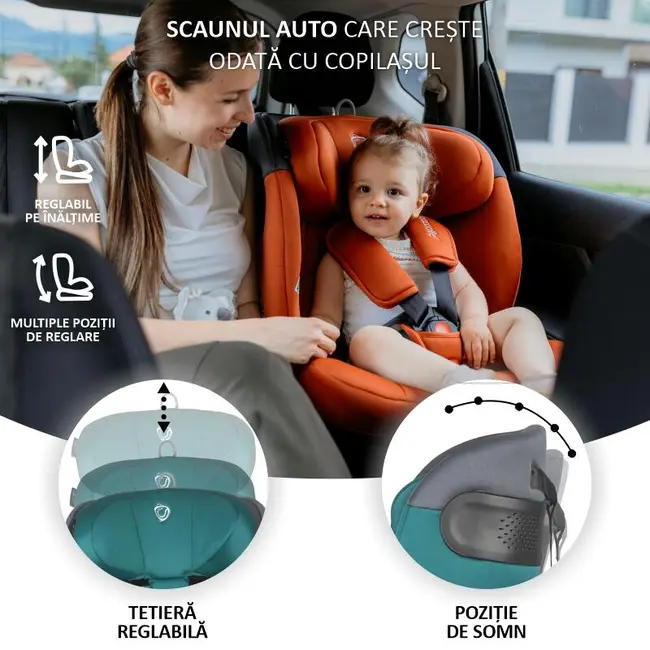 Scaun auto isize 40-150 cm coccolle atira hydra blue smb324085730