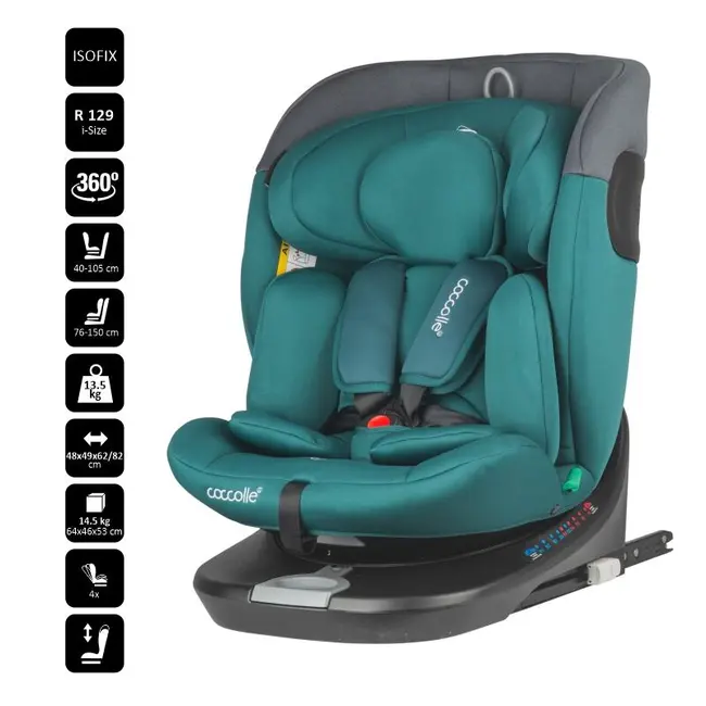 Scaun auto isize 40-150 cm coccolle atira hydra blue smb324085730