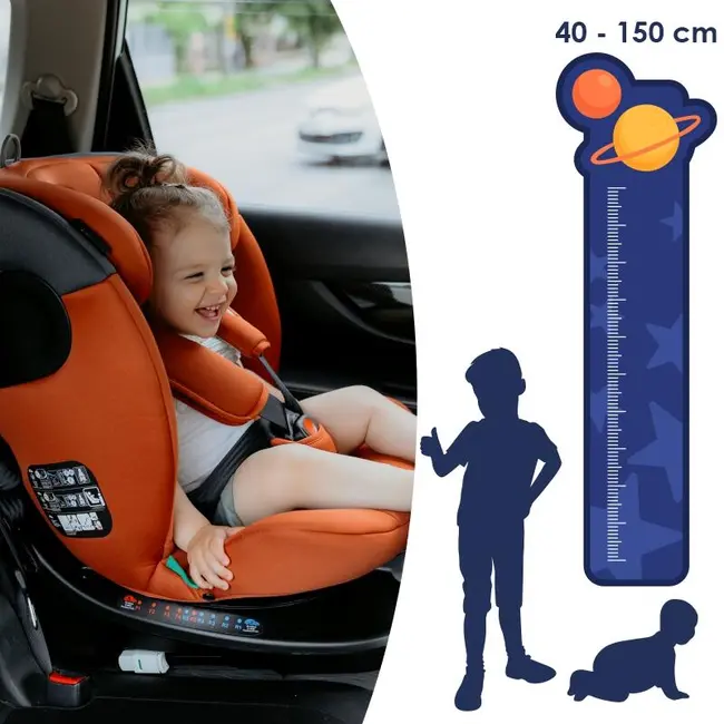 Scaun auto isize 40-150 cm coccolle atira hydra blue smb324085730