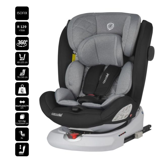 Scaun auto isize 40-150 cm coccolle lyra greystone smb324086562