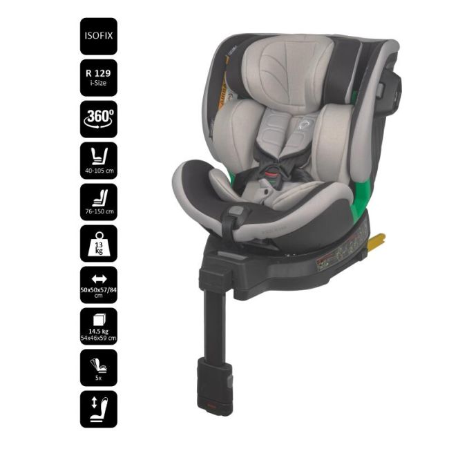Scaun auto isize 40-150 cm coccolle mago jet black smb324084860