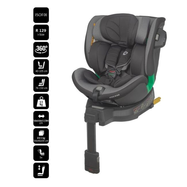 Scaun auto isize 40-150 cm coccolle mago neutral grey smb324084862