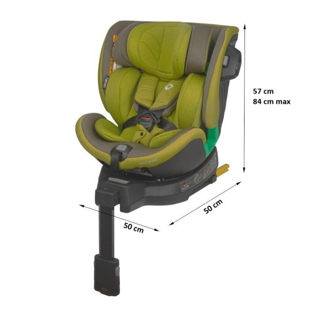 Scaun auto isize 40-150 cm coccolle mago olive khaki smb324084881