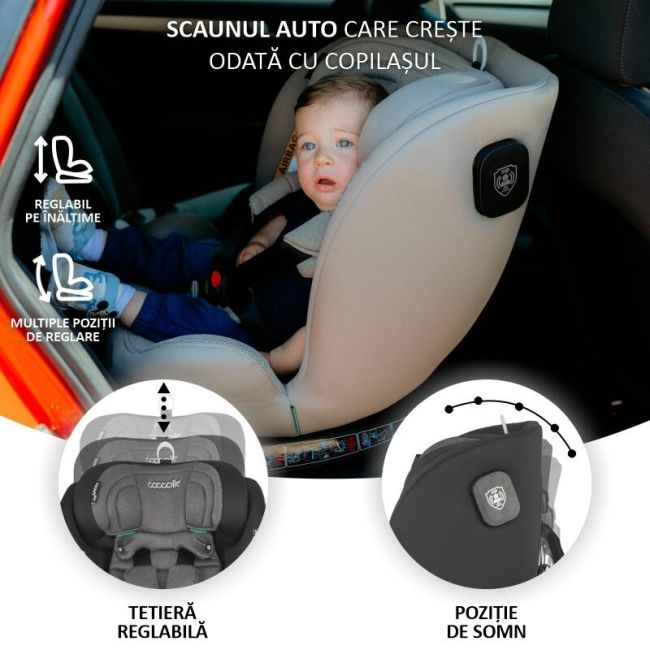 Scaun auto isize 40-150 cm coccolle nova diamond black smb324085060