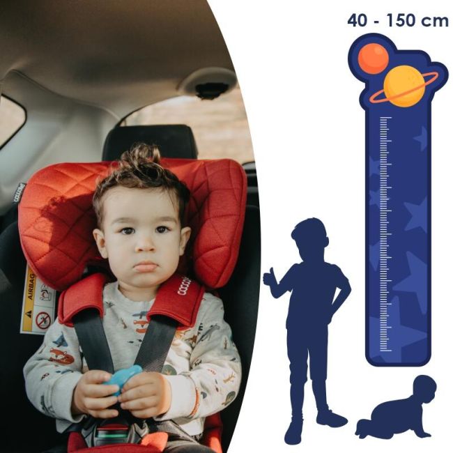 Scaun auto isize 40-150 cm coccolle vigo poppy red smb324085620