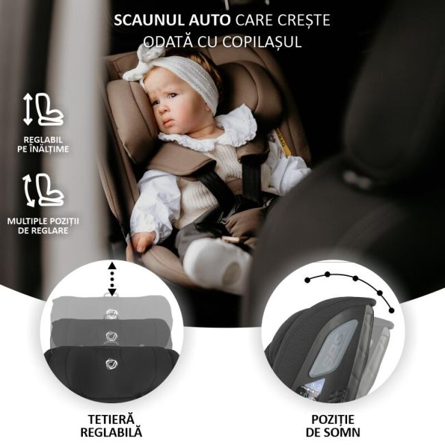 Scaun auto rotativ isize coccolle velsa jet black smb323085260