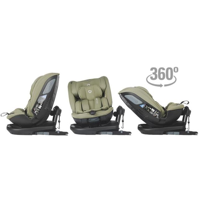 Scaun auto rotativ isize coccolle velsa moss green smb323085281