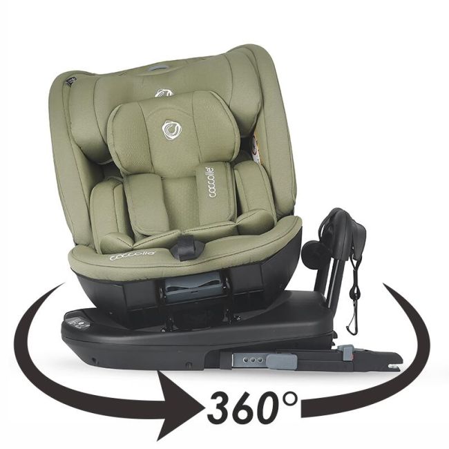 Scaun auto rotativ isize coccolle velsa moss green smb323085281