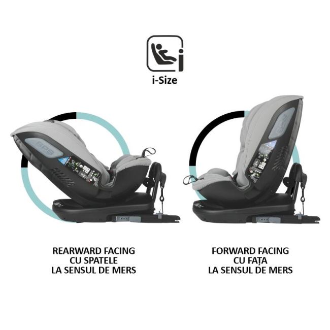 Scaun auto rotativ isize coccolle velsa neutral grey smb323085271