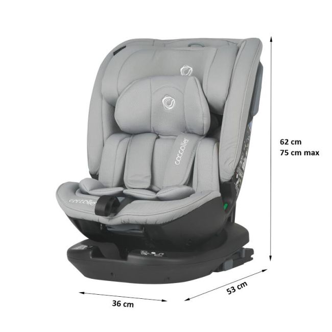 Scaun auto rotativ isize coccolle velsa neutral grey smb323085271