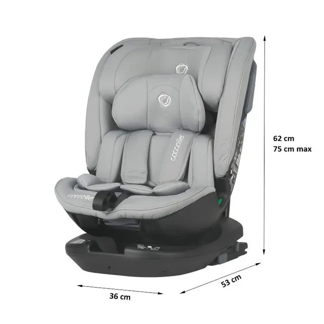 Scaun auto rotativ isize coccolle velsa neutral grey smb323085271