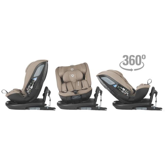 Scaun auto rotativ isize coccolle velsa taupe brown smb323085243