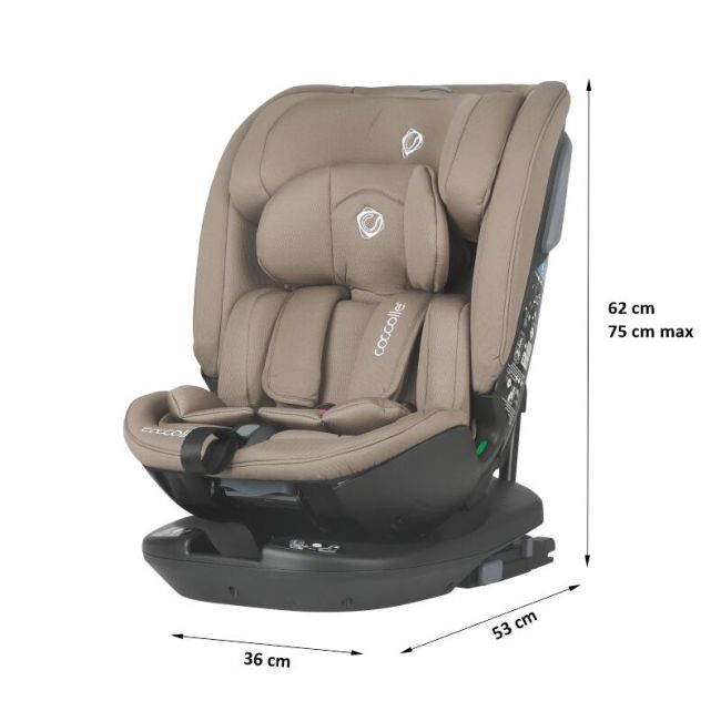 Scaun auto rotativ isize coccolle velsa taupe brown smb323085243