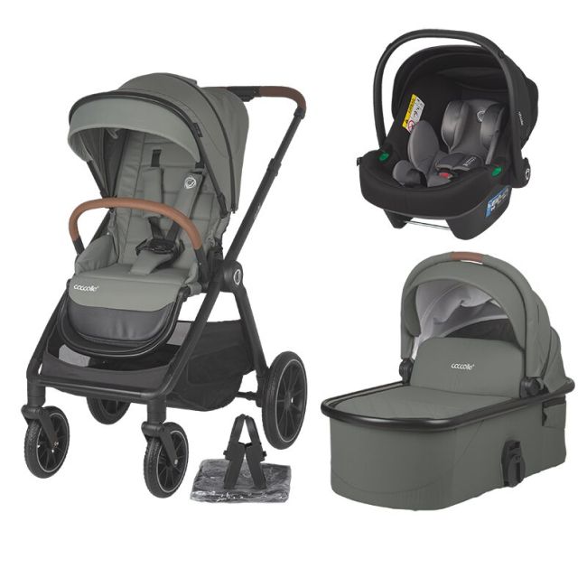Sistem modular 3in1 coccolle aspen moss green + scoica auto coccolle knox anthracite smb324062380324080362