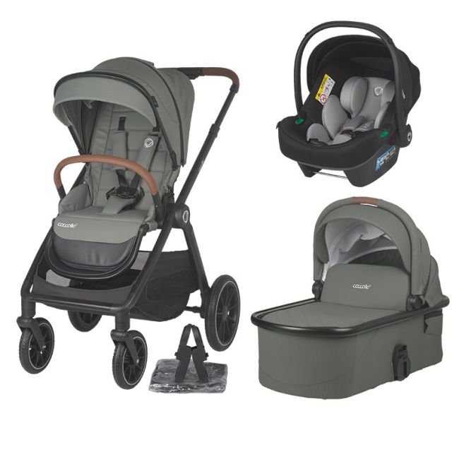Sistem modular 3in1 coccolle aspen moss green + scoica auto coccolle knox greystone smb324062380324080371
