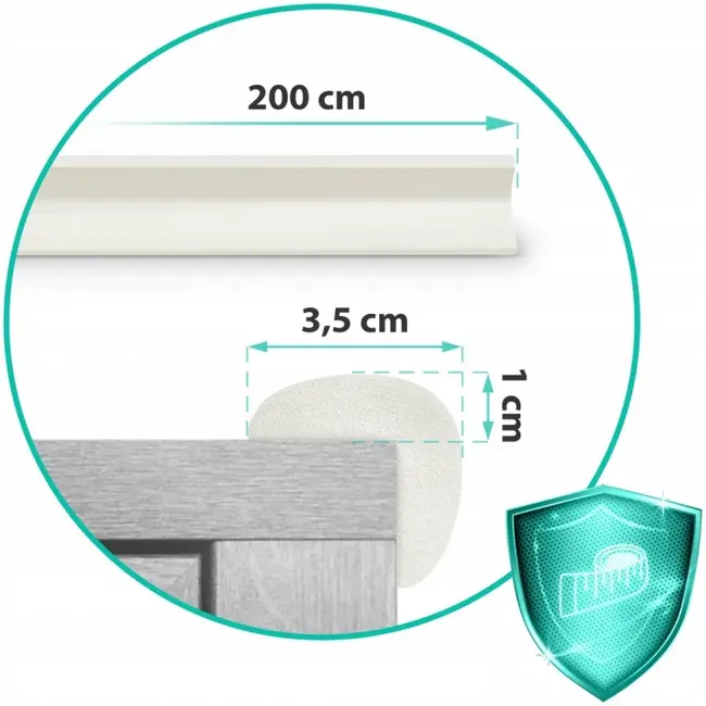 Banda de protectie din spuma 2 m ricokids 798700 - alb edeedi798700