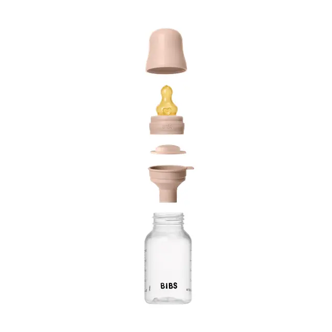 Bibs - set complet biberon anticolici, 150 ml, latex, blush bbb5016244