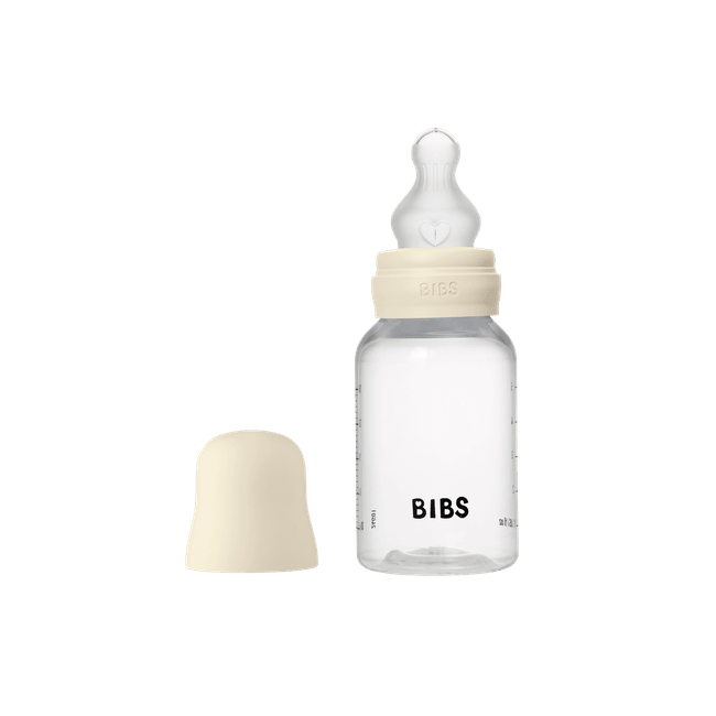 Bibs - set complet biberon anticolici, 150 ml, silicon, ivory bbb50161216