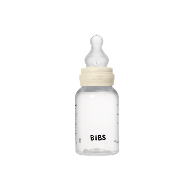 Bibs - set complet biberon anticolici, 150 ml, silicon, ivory bbb50161216