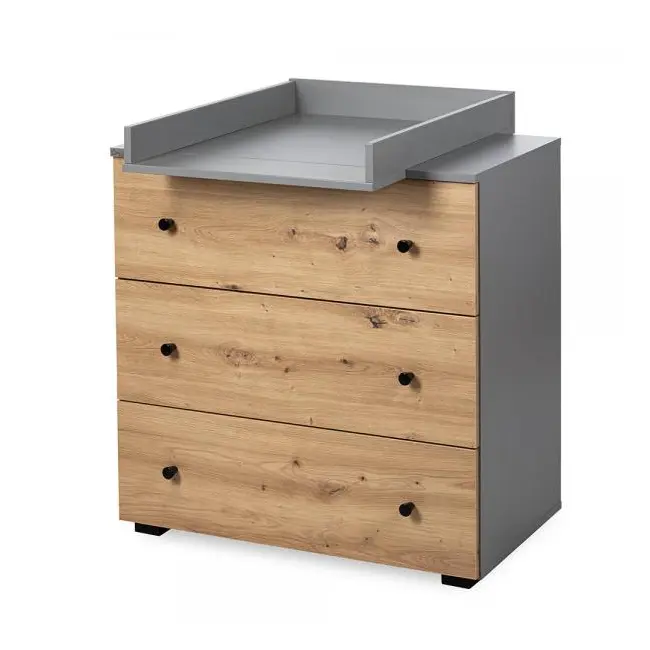 Mobilier Camera copii Si Bebelusi KLUPS PAULINE Grafit-Stejar MYK00087087