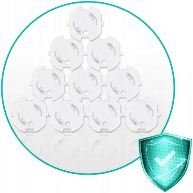 Protectii pentru priza, 10 bucati, ricokids 798500 - alb edeedi798500