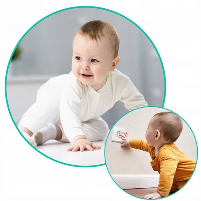 Protectii pentru priza, 10 bucati, ricokids 798500 - alb edeedi798500