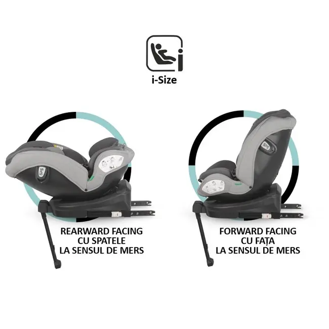 Scaun auto isize 40-150 cm coccolle sidra moonlit grey smb324087171