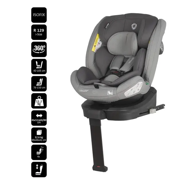 Scaun auto isize 40-150 cm coccolle sidra moonlit grey smb324087171