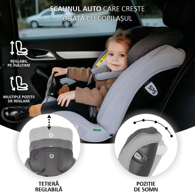 Scaun auto isize 40-150 cm coccolle sidra moonlit grey smb324087171