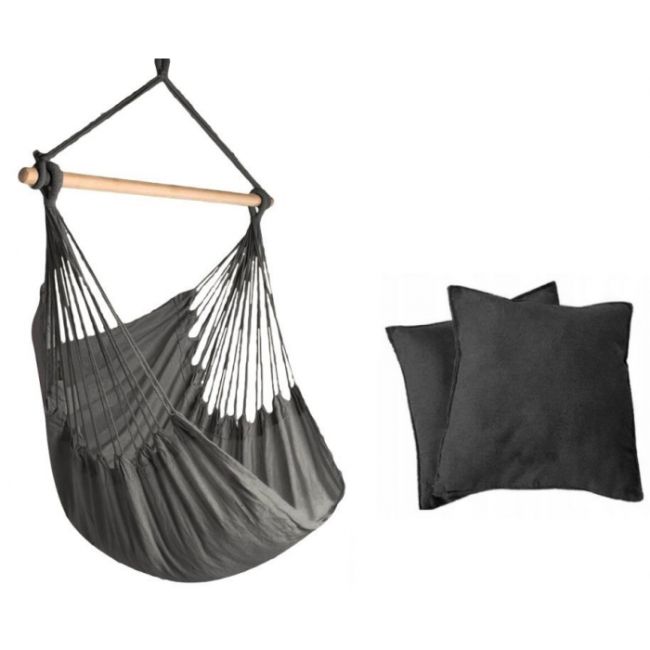 Scaun brazilian, tip hamac, cu 2 perne modernhome gw-917 - gri edeedigw-917grey